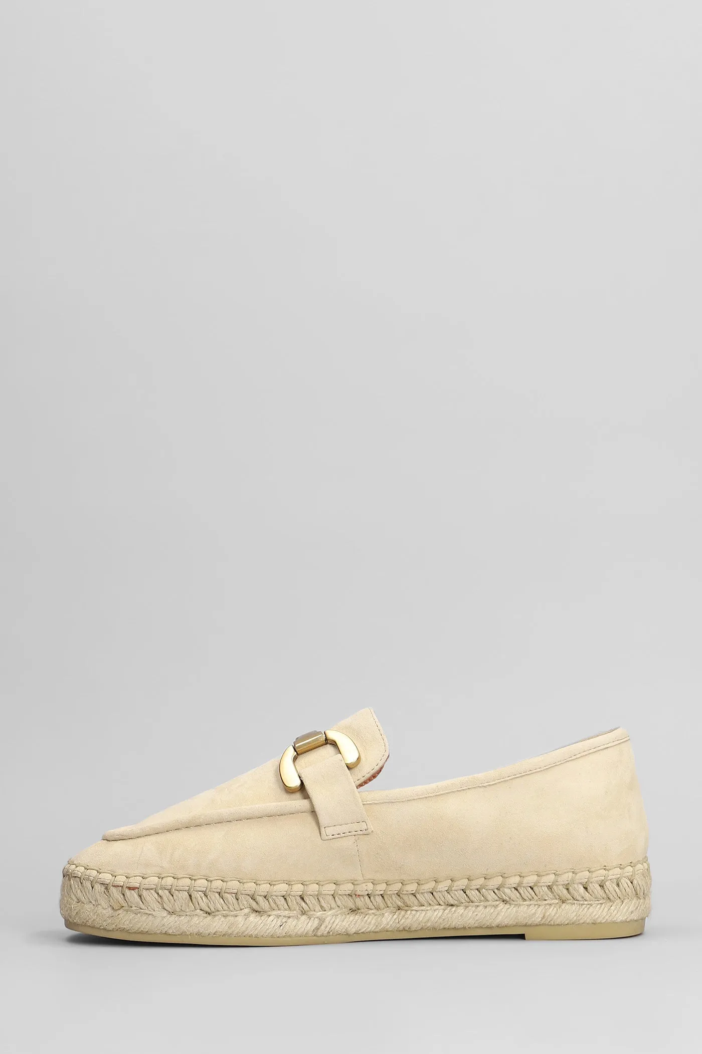 Vela Loafer Espadrilles in beige suede