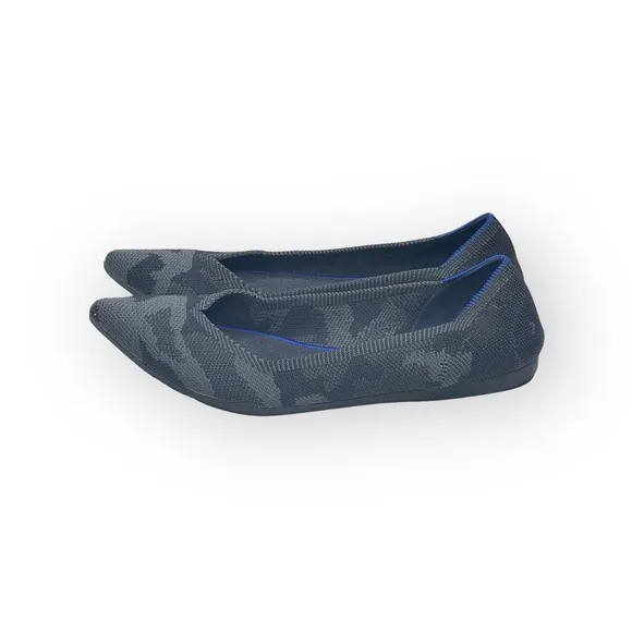 VHTF: Rothy’s ➤ The Point Ballet Ballerina Flat ➤ Grey Camo ➤ 7M Retired Recycle
