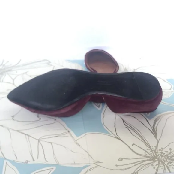 Vince Camuto Purple D'orsay Pointed Toe Flats 8.5