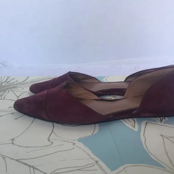 Vince Camuto Purple D'orsay Pointed Toe Flats 8.5
