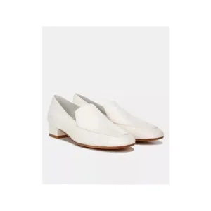 VINCE. Womens Cream Ivory Fauna Toe Block Heel Slip On Leather Loafers 7 M