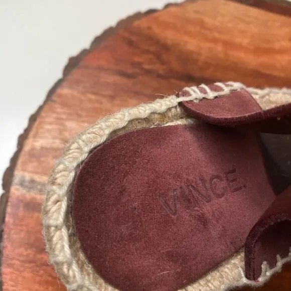 VINCE 9 Suede Platform Espadrilles