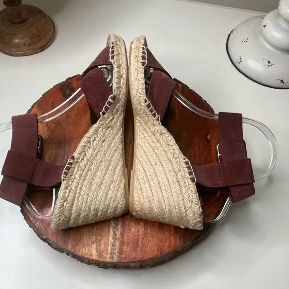 VINCE 9 Suede Platform Espadrilles