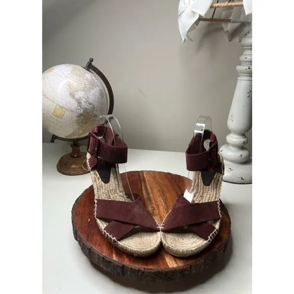 VINCE 9 Suede Platform Espadrilles