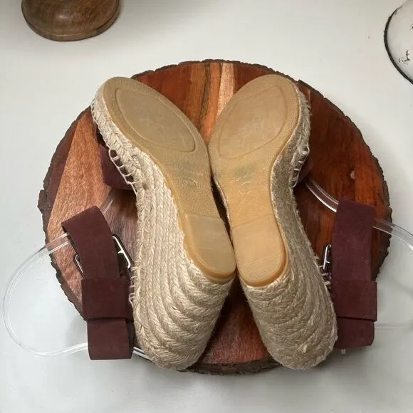 VINCE 9 Suede Platform Espadrilles