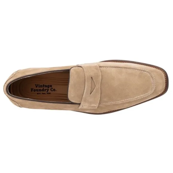Vintage Foundry Co. Davis dress Loafers taupe 9 new