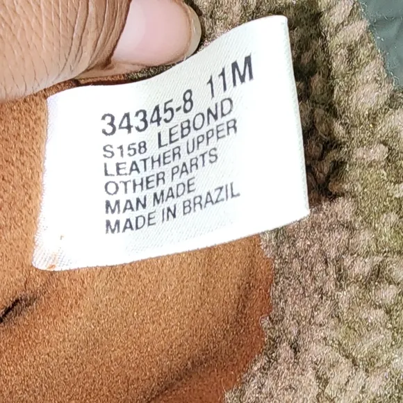 Vintage Naturalizer Leather Caramel Brown Distressed Fleece Cuffed mid Calf boot