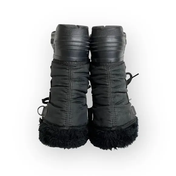 Vintage: Sorel x Kaufman ★ Canada Nylon Snow Waterproof Duck Boots ★ Black ★ 6M