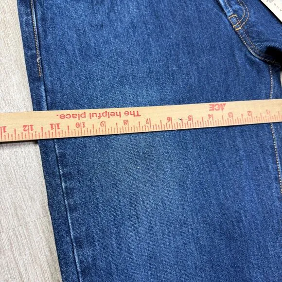 Vintage Y2K Levi’s 501 Women’s Jeans Raw Hem Button Fly Dark Wash DEADSTOCK NWT