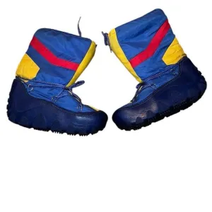 Vintage 80s Colorful Winter Snow Moon Boots Size 8.5