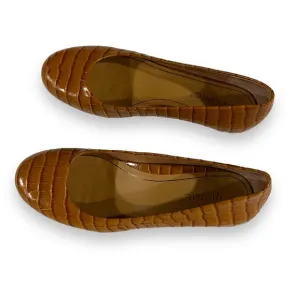 Vionic Hannah Women’s Ballet Flats Espresso Croc Prints Size 6