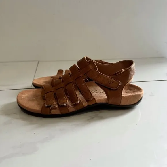 Vionic Harissa Tan Strappy Orthopedic Sandals