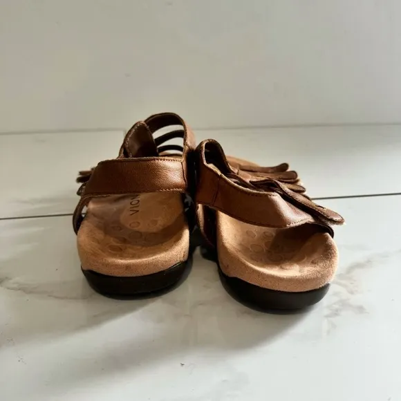 Vionic Harissa Tan Strappy Orthopedic Sandals
