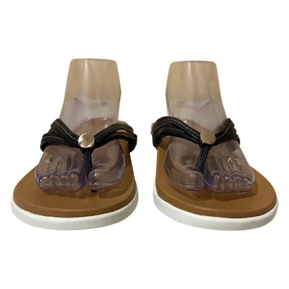 Vionic Catalina Black Strappy Sandals