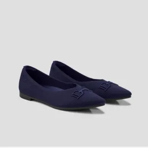 Vivaia Ena 2.0 Pointed-Toe Flats Navy blue size 38.5/7.5