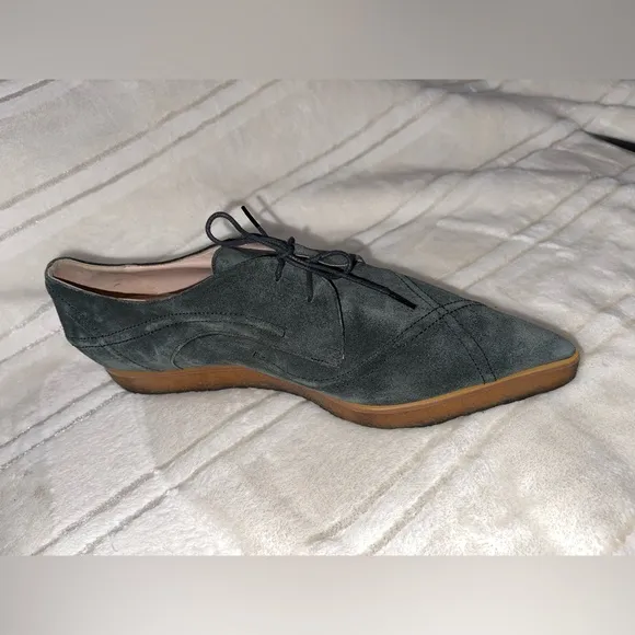 Vivienne Westwood Gray Quilted Loafers with Pointed Toe EUC