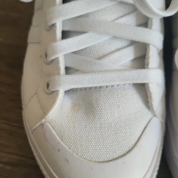 White High-Top Platform Sneakers