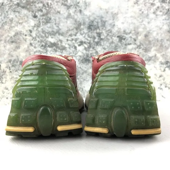Wild Rice Vintage Women's Size 6.5 Bullpen Red Leather Chunky Sneakers 90s Y2K