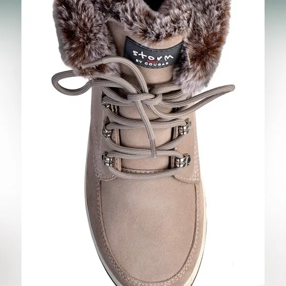Winter boots water proof alpine snow boots Faux fur inside Storm Cougar boots