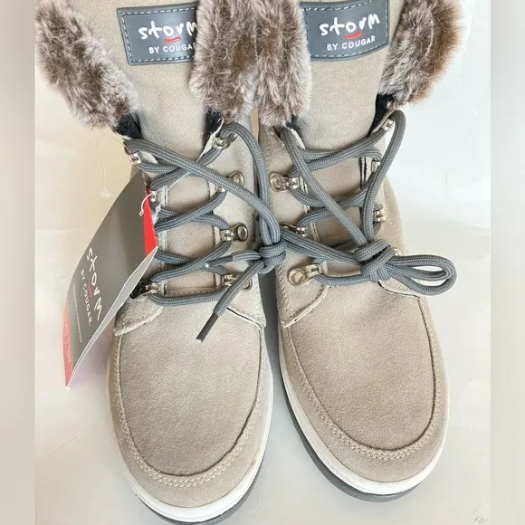 Winter boots water proof alpine snow boots Faux fur inside Storm Cougar boots