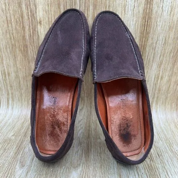 Wolf and Shepherd Slip On Loafers Men's Size 8.5 D‎ Brown Suede Dress Shoes
