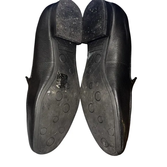 Women's Karl Lagerfeld Loafers, Black, Size 6.5, flats leather
