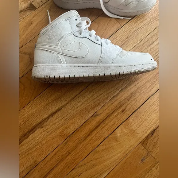 Women’s White High-Top Sneakers
