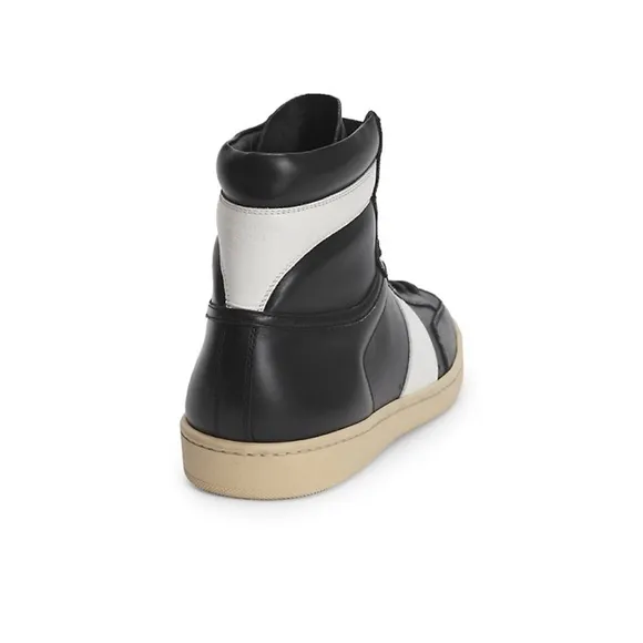 Yves Saint Laurent Black and White High-Top Sneakers