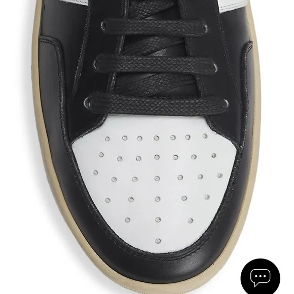 Yves Saint Laurent Black and White High-Top Sneakers
