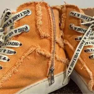 Zadig &amp; Voltaire Orange High-Top Sneakers
