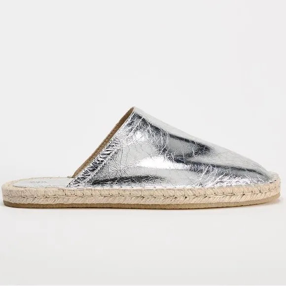 ZARA Leather Espadrilles