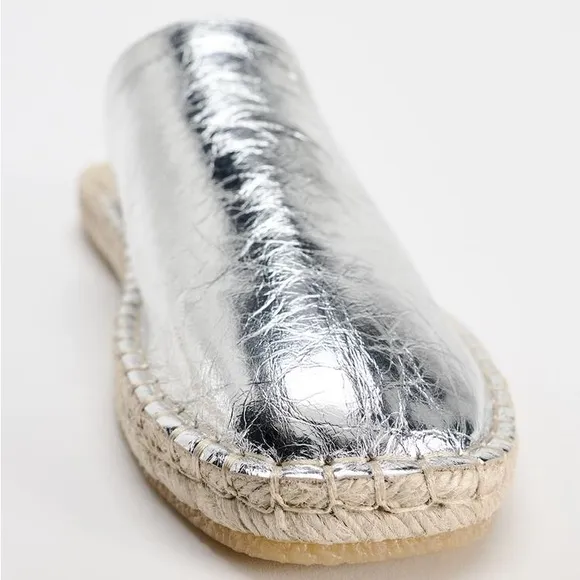 ZARA Leather Espadrilles