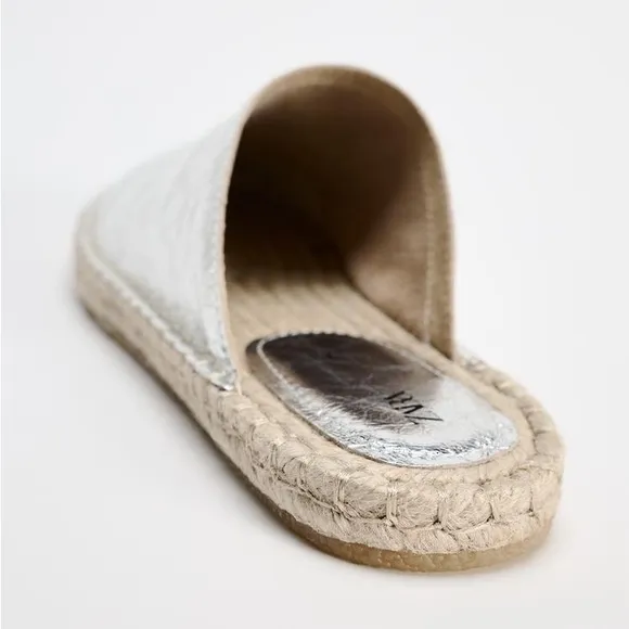 ZARA Leather Espadrilles