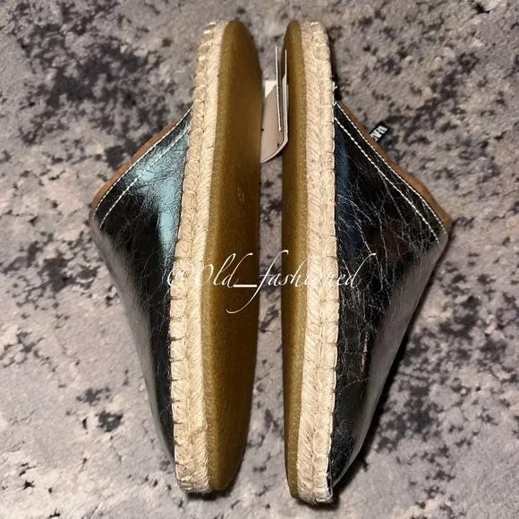ZARA Leather Espadrilles