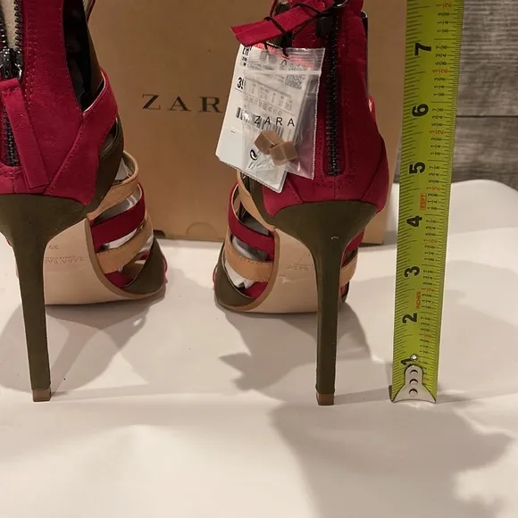 Zara NWT Colorful high heels Sexy Sandals