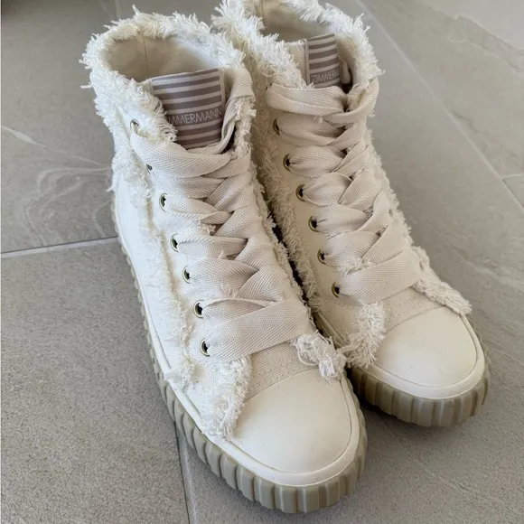 Zimmermann Cotton High-Top Sneakers