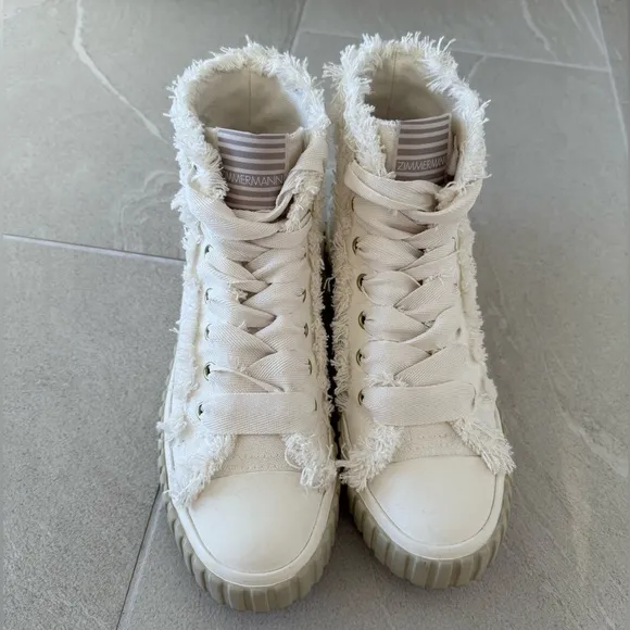 Zimmermann Cotton High-Top Sneakers