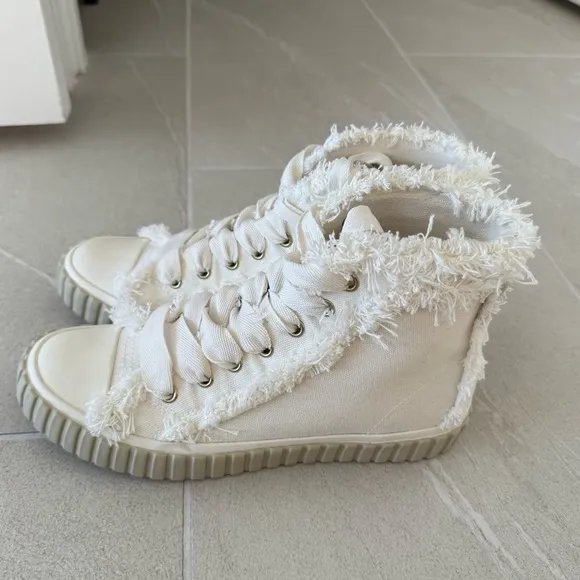 Zimmermann Cotton High-Top Sneakers