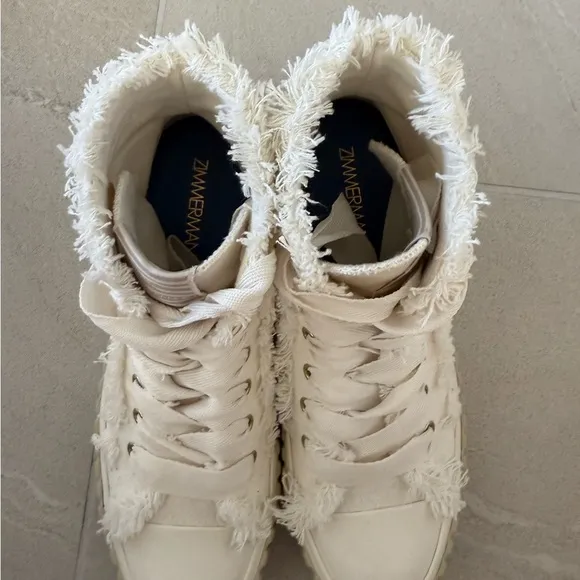 Zimmermann Cotton High-Top Sneakers