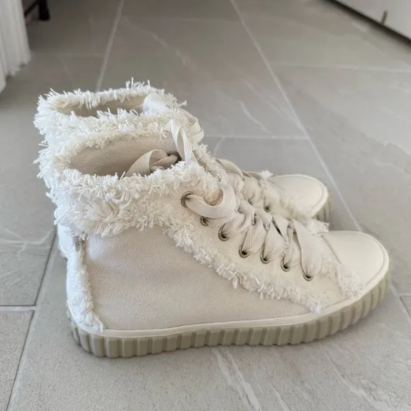 Zimmermann Cotton High-Top Sneakers