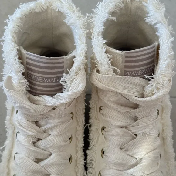 Zimmermann Cotton High-Top Sneakers